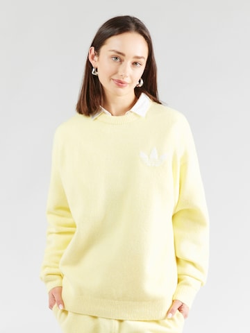 ADIDAS ORIGINALS Trui 'Athletic Dept' in Geel: voorkant