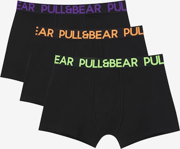 Pull&Bear Boxer shorts in Black: front