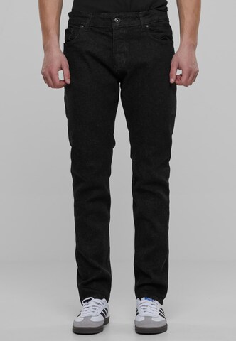 2Y Premium Skinny Jeans in Zwart: voorkant