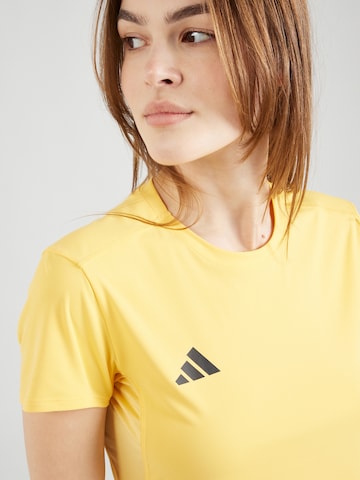 Tricou funcțional 'ADIZERO' de la ADIDAS PERFORMANCE pe galben