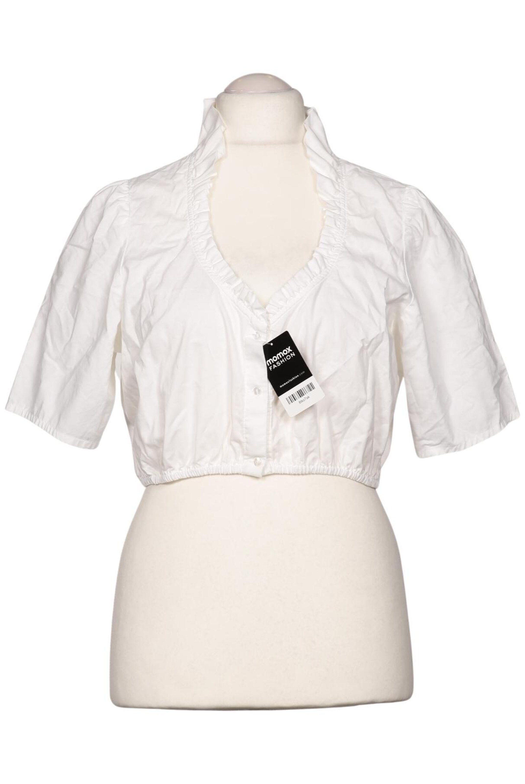 Amsel Bluse 4XL in Weiß: Vorderseite