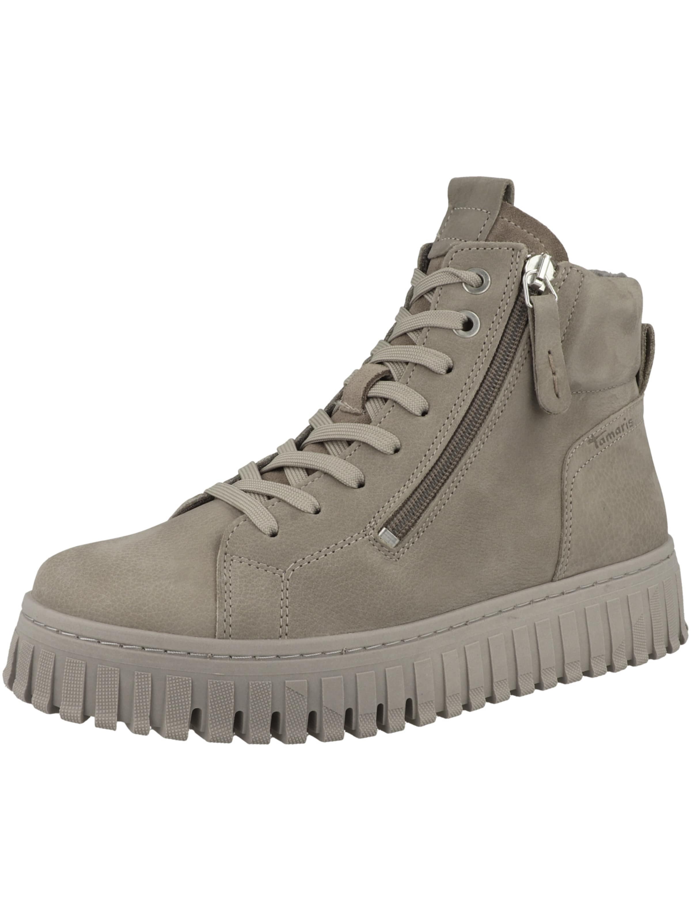 Tamaris - Botim com fivela em cinzento: frente