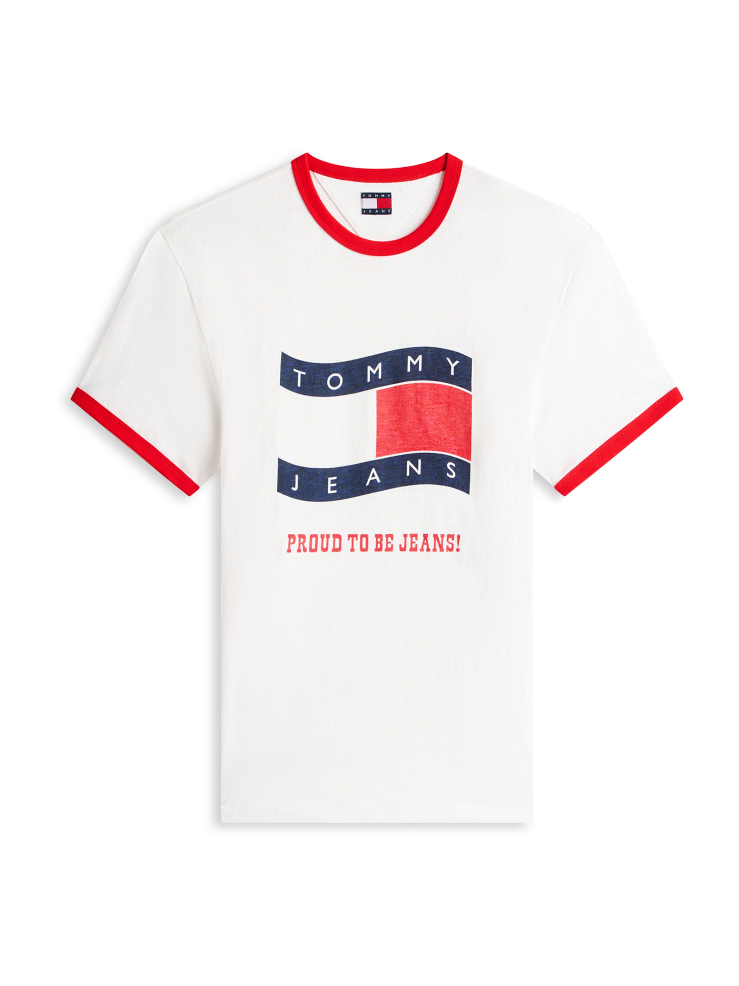 Tommy Jeans T-shirt i vit: framsida