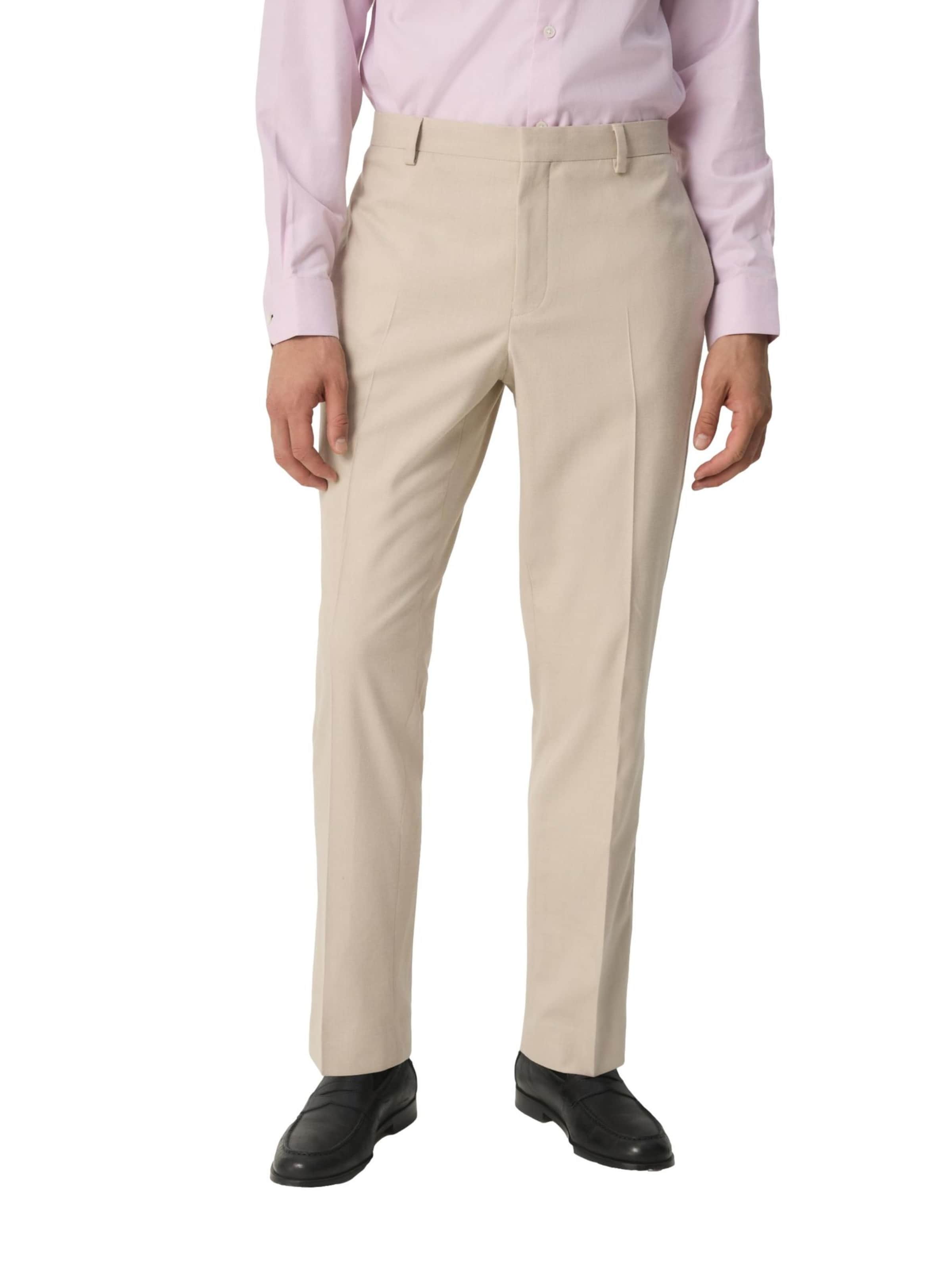 Next Regular Bandplooibroek 'Smoking' in Beige