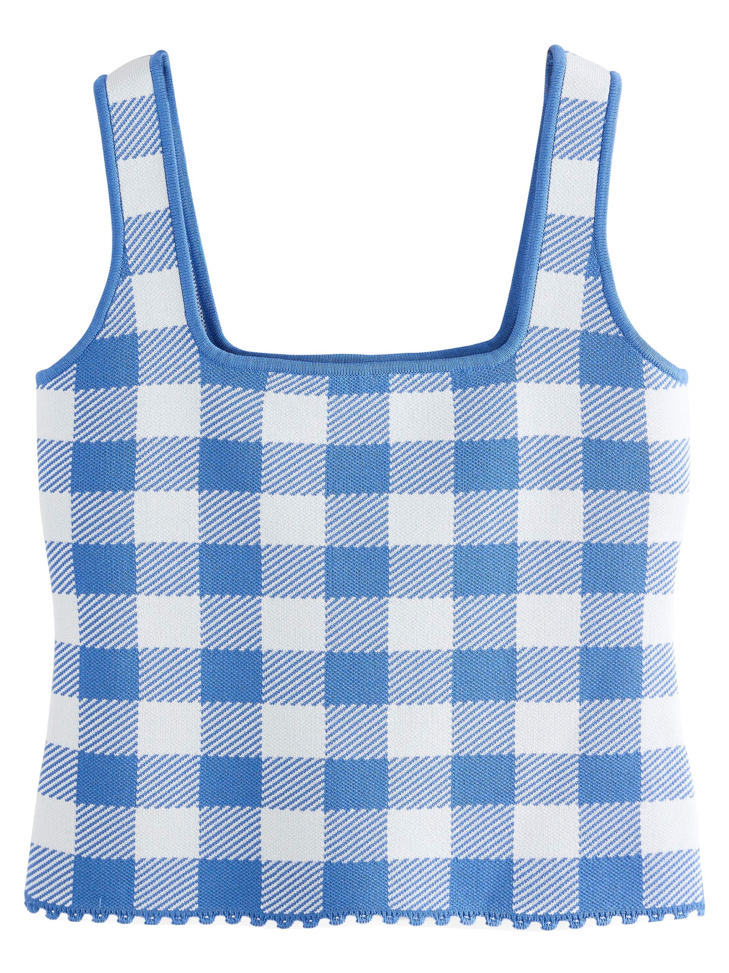 Next Knitted top in Blue: front