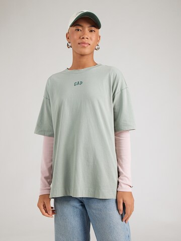GAP Футболка оверсайз в Зеленый: спереди