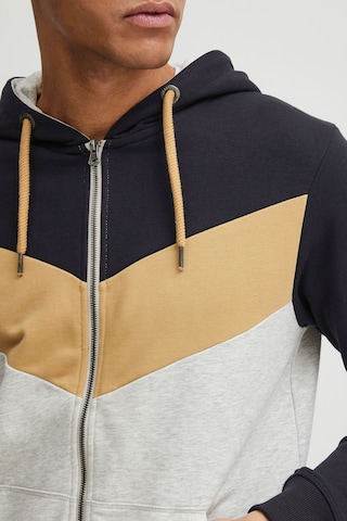 INDICODE JEANS Zip-Up Hoodie in Blue