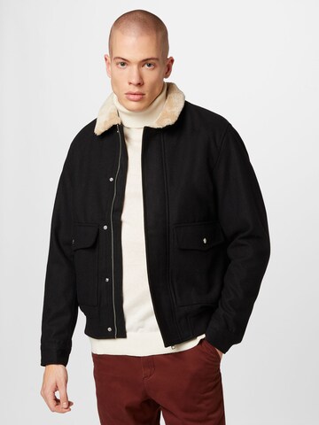 Veste mi-saison 'TOM' JACK & JONES en noir : devant