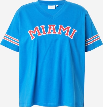 Tricou 'CARRINNA' de la ONLY Carmakoma pe albastru: față