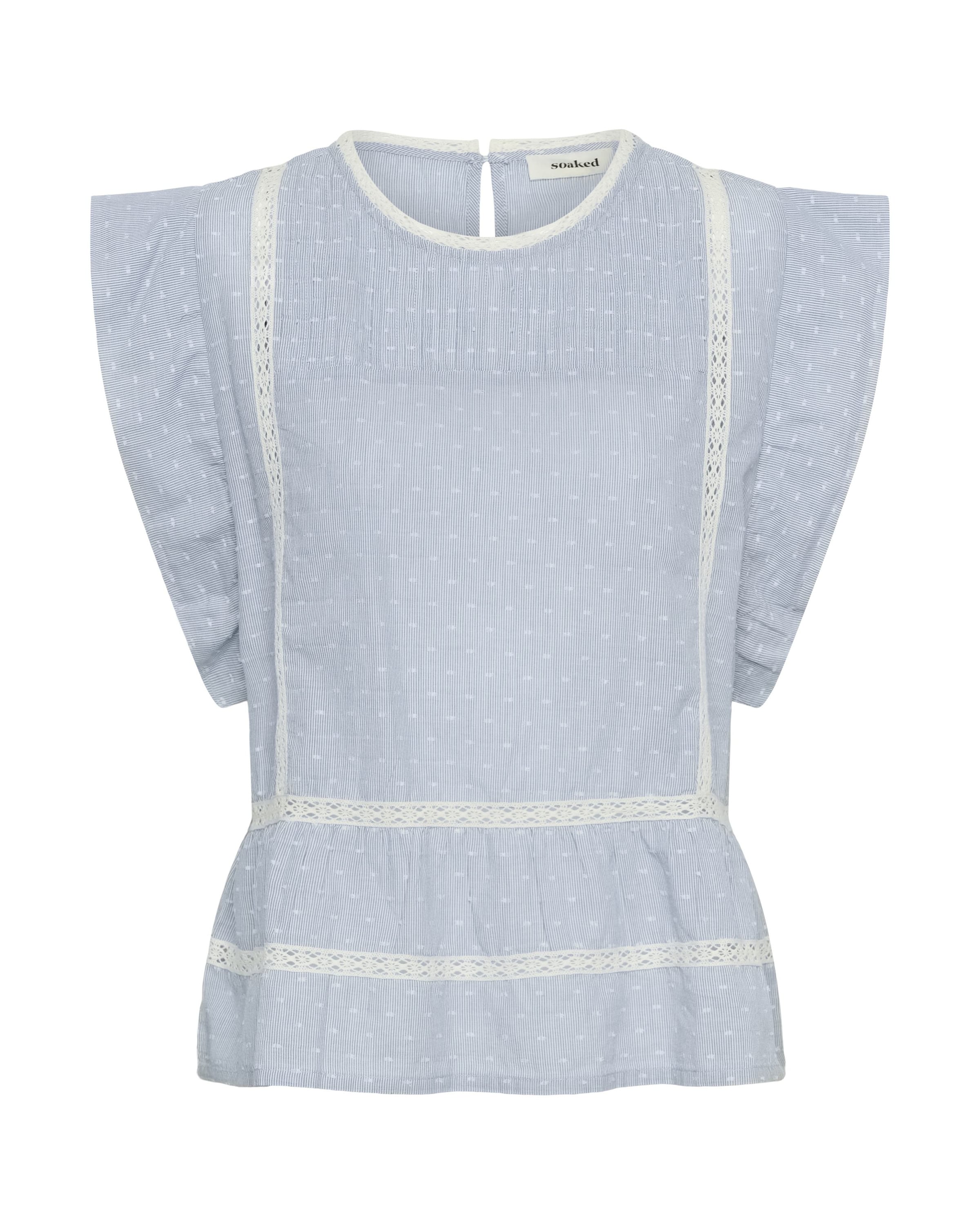 Chemisier 'Aster' SOAKED IN LUXURY en bleu : devant