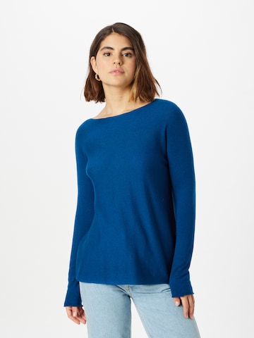 120% Lino - Pullover em azul: frente