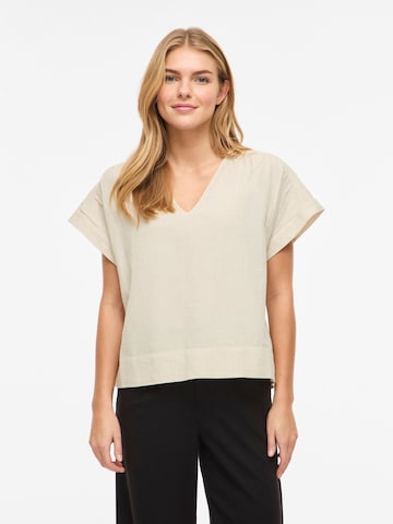 VILA T-Shirt in Beige: Vorderseite