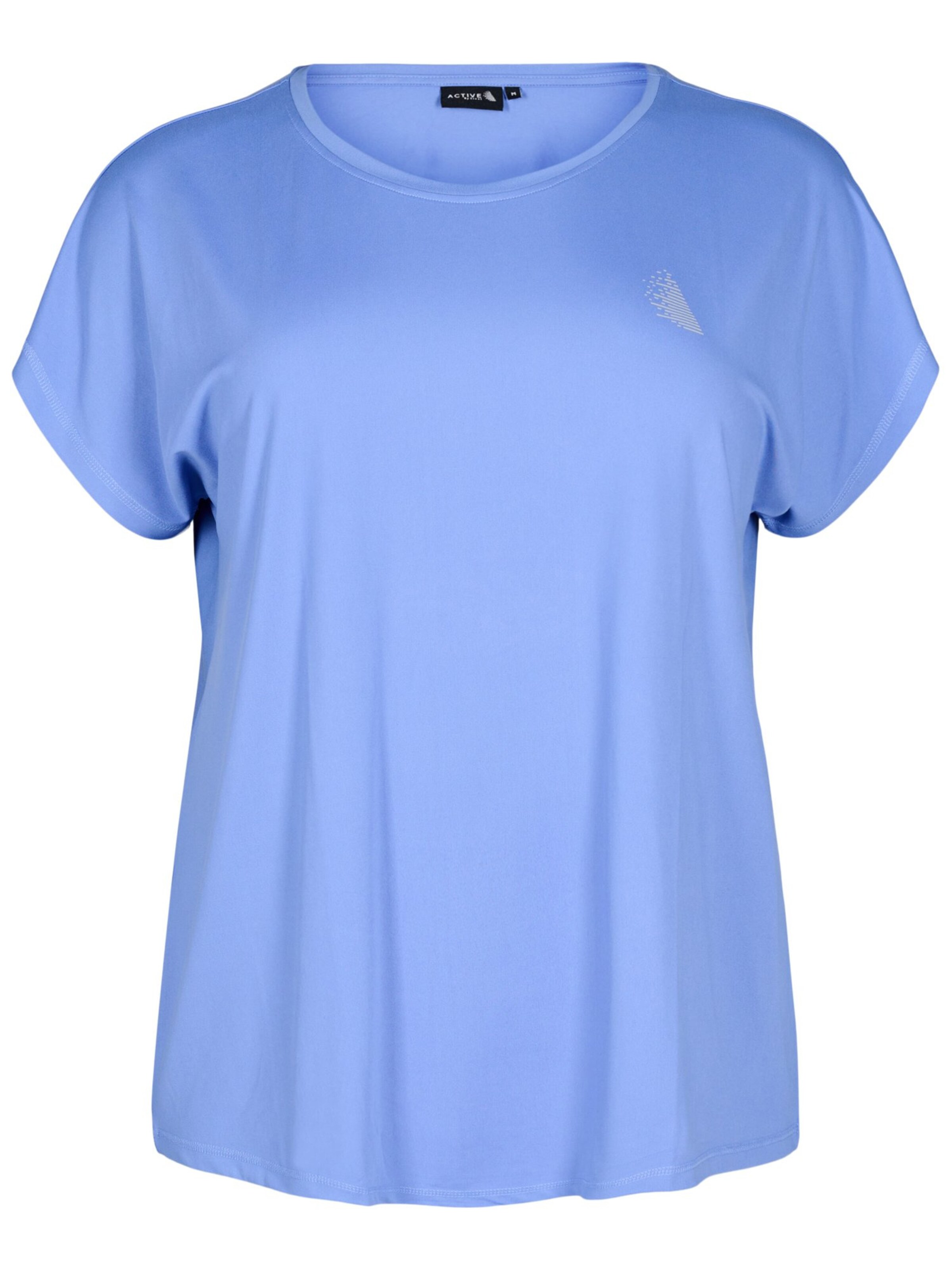 Active by Zizzi Funkční tričko 'ABasic' – modrá: přední strana