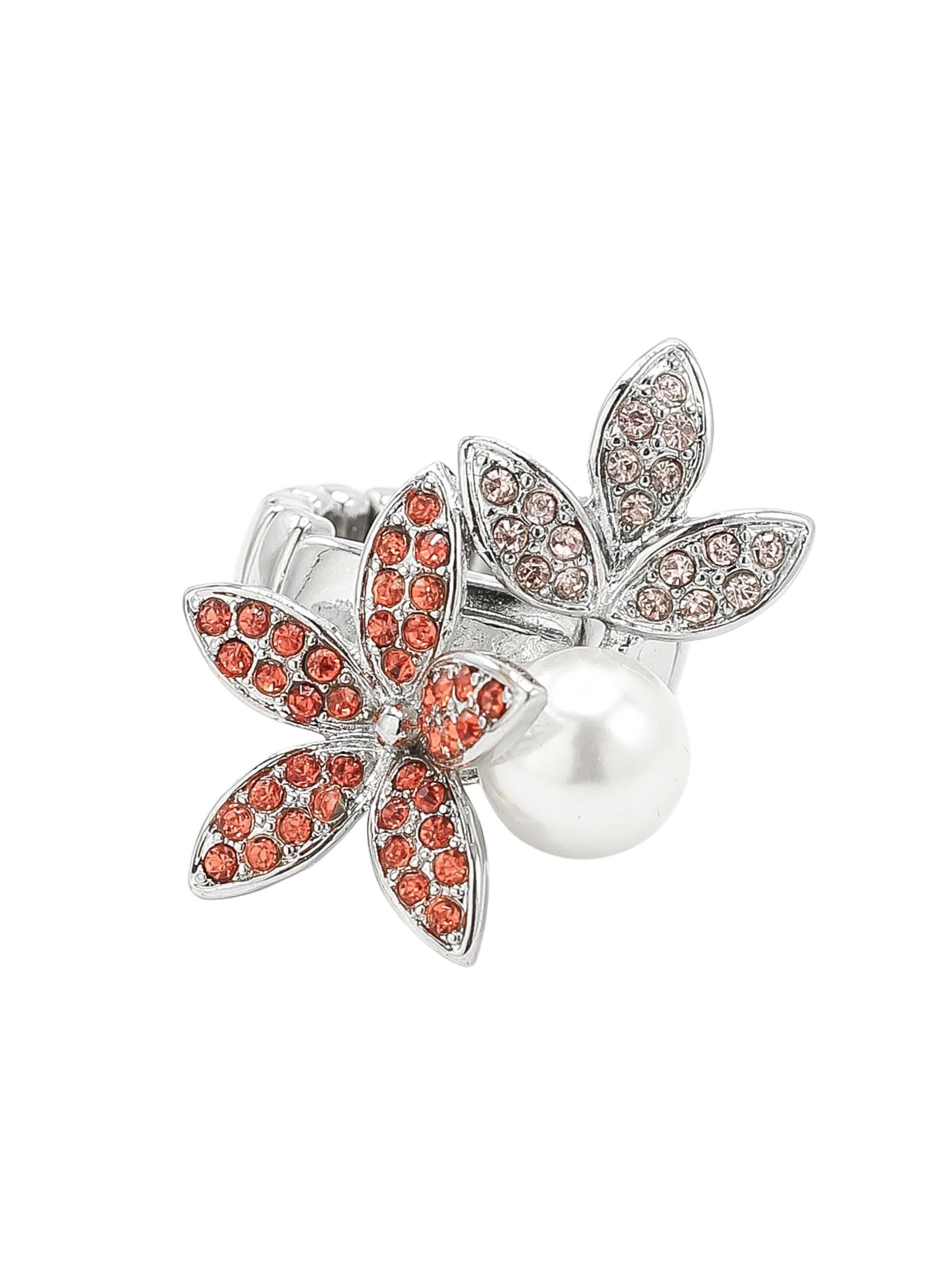 COLLEZIONE ALESSANDRO Ring 'Blütenzauber' in Red