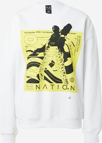 P.E Nation Sweatshirt 'UPBEAT' i hvid: forside