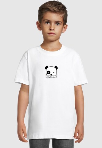 Merchcode Shirt 'Hello I'm Cute' in White: front