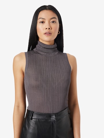 Tops en tricot Karen Millen en gris : devant