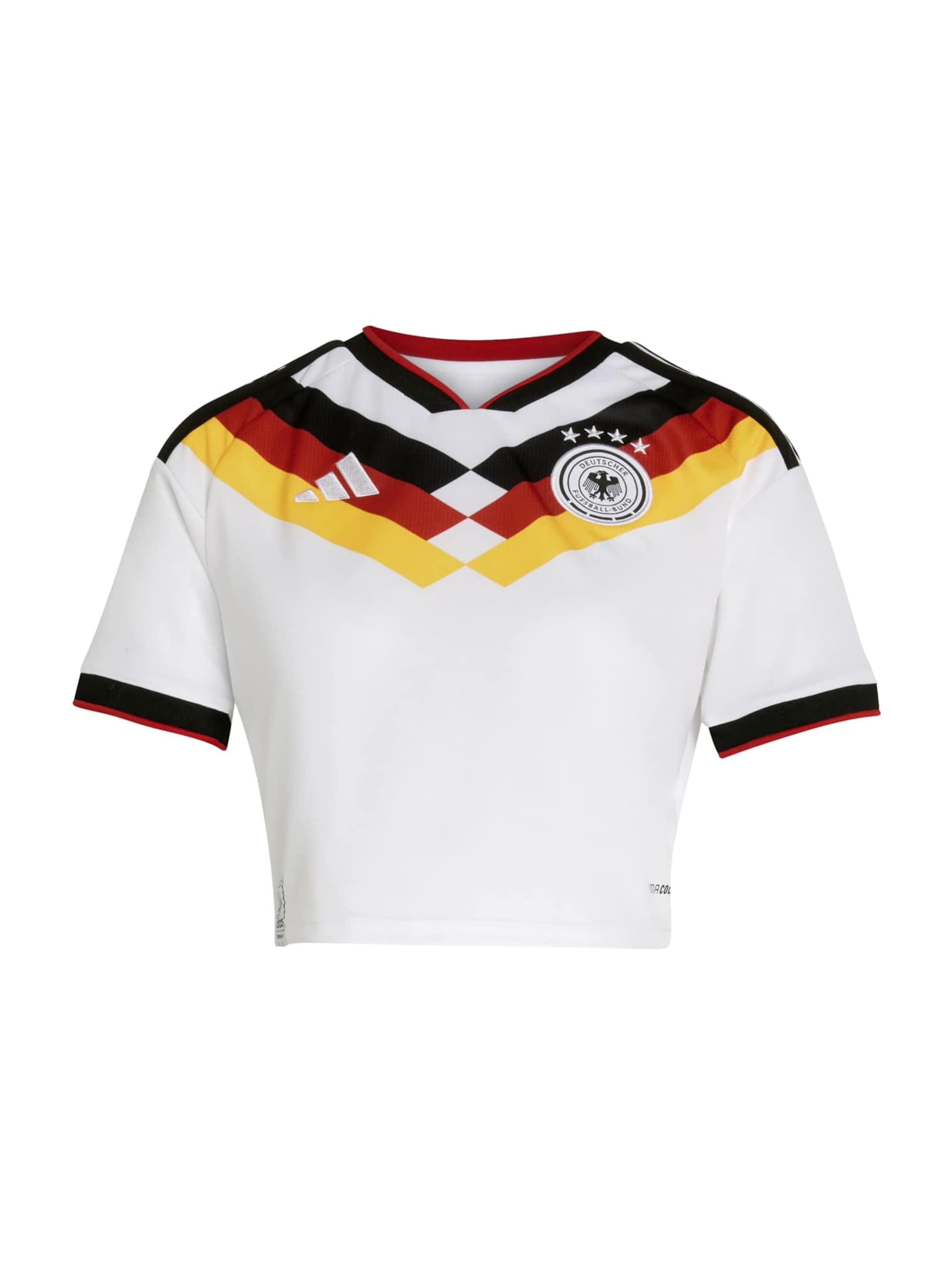 ADIDAS PERFORMANCE - Camisola de futebol 'DFB' em branco: frente