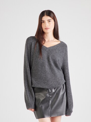 VERO MODA Свитер 'VMLEAF' в Серый: спереди