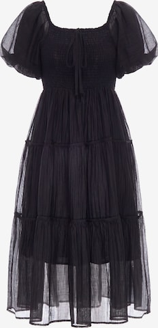 Robe d’été 'Boho' IZIA en noir : devant