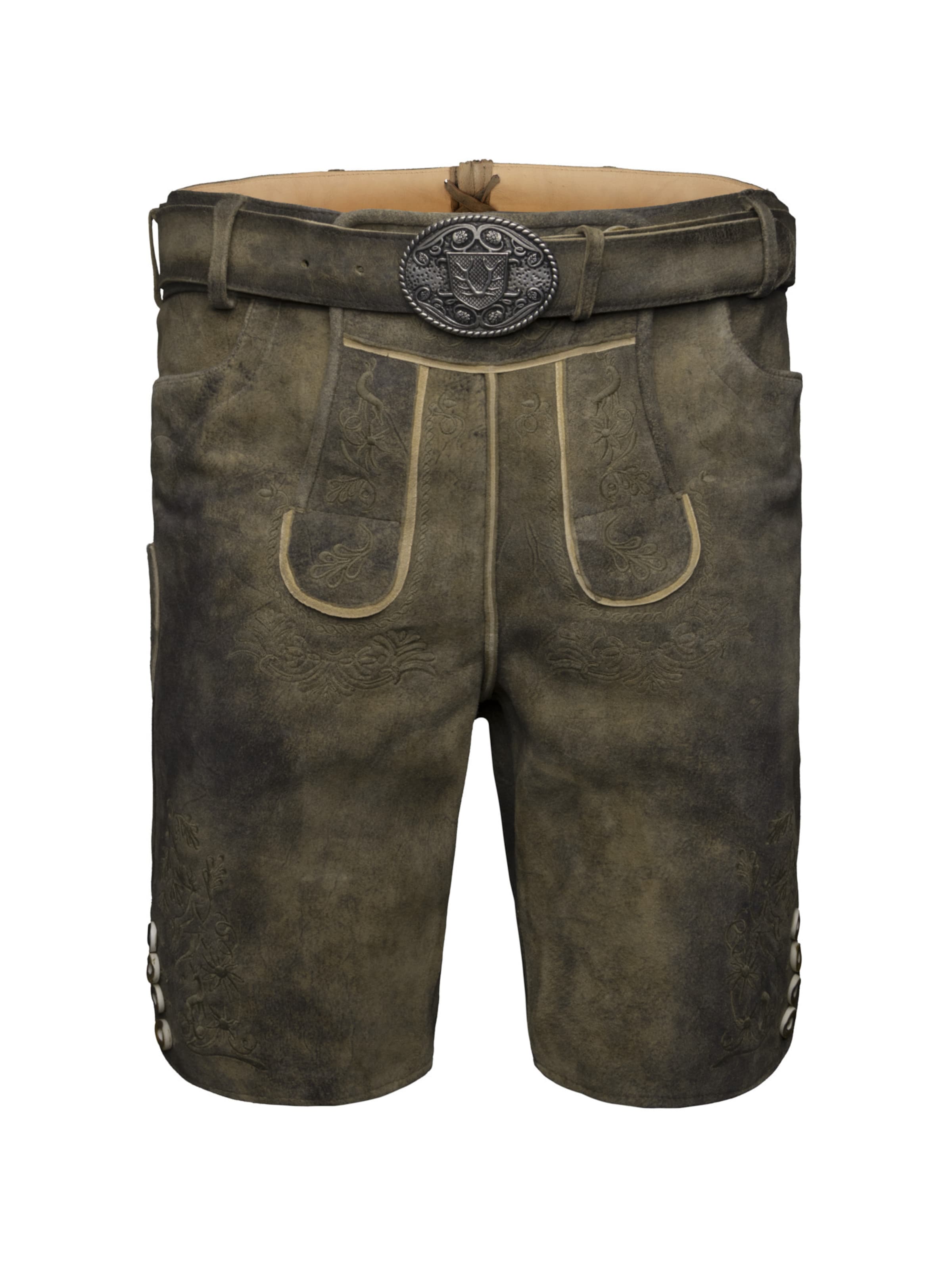 Regular Pantalon folklorique 'Denis' Krüger Buam en vert : devant