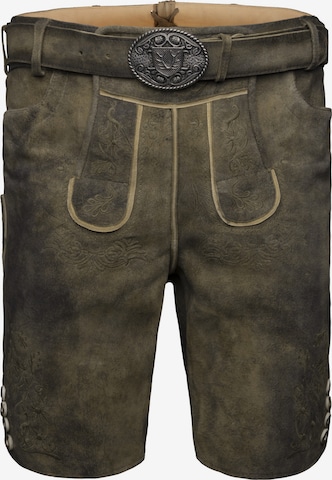 Regular Pantalon folklorique 'Denis' Krüger Buam en vert : devant