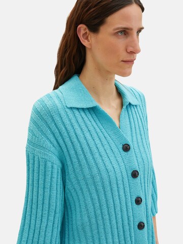 TOM TAILOR Knit cardigan in Blue