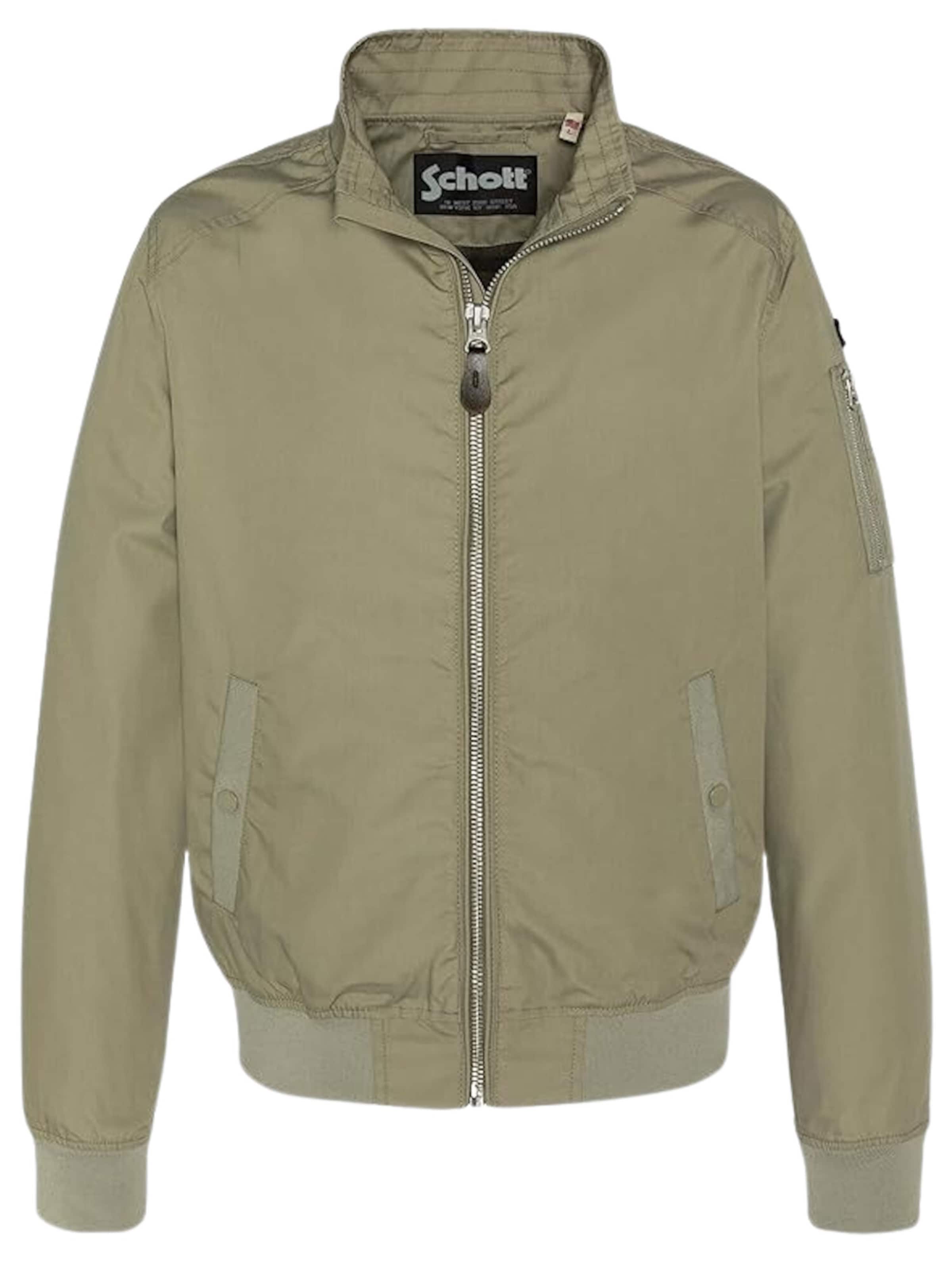 Schott NYC Overgangsjakke 'Kenny' i grøn: forside