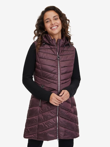 Gilet Betty Barclay en marron : devant