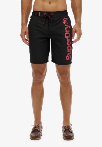 Boardshorts Superdry en noir : devant