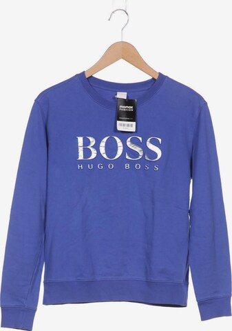 BOSS Sweatshirt & Zip-Up Hoodie in M in Blue: front