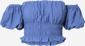 Abercrombie & Fitch Блуза 'CHASE' в синьо: отпред