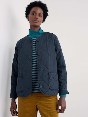 Seasalt Cornwall Tussenjas 'Swift Barn' in Blauw: voorkant