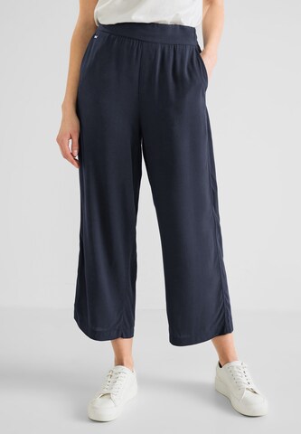 STREET ONE Loose fit Pants in Blue: front