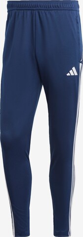 Slimfit Pantaloni sportivi 'Tiro 23' di ADIDAS PERFORMANCE in blu: frontale