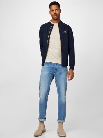 Hackett London Zip-Up Hoodie in Blue