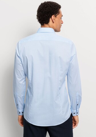 OLYMP Slim Fit Businesshemd in Blau