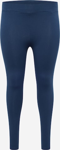 ONLY Carmakoma Leggings 'Time' in Blue: front