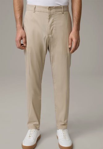 Coupe slim Pantalon chino STRELLSON en beige : devant