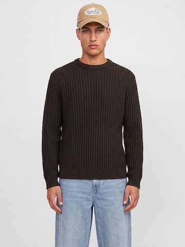 JACK & JONES - Jersey 'JJJAXON' en marrón: frente