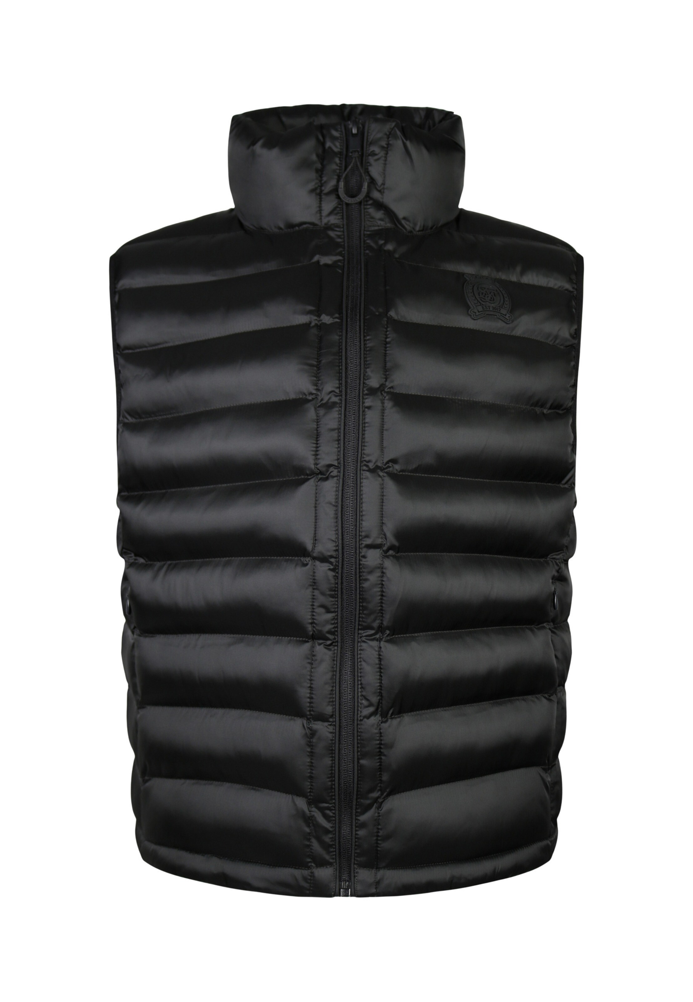 SikSilk Weste in Schwarz: Vorderseite
