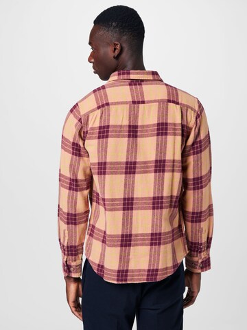 Obey Regular fit Button Up Shirt 'ARNOLD' in Brown