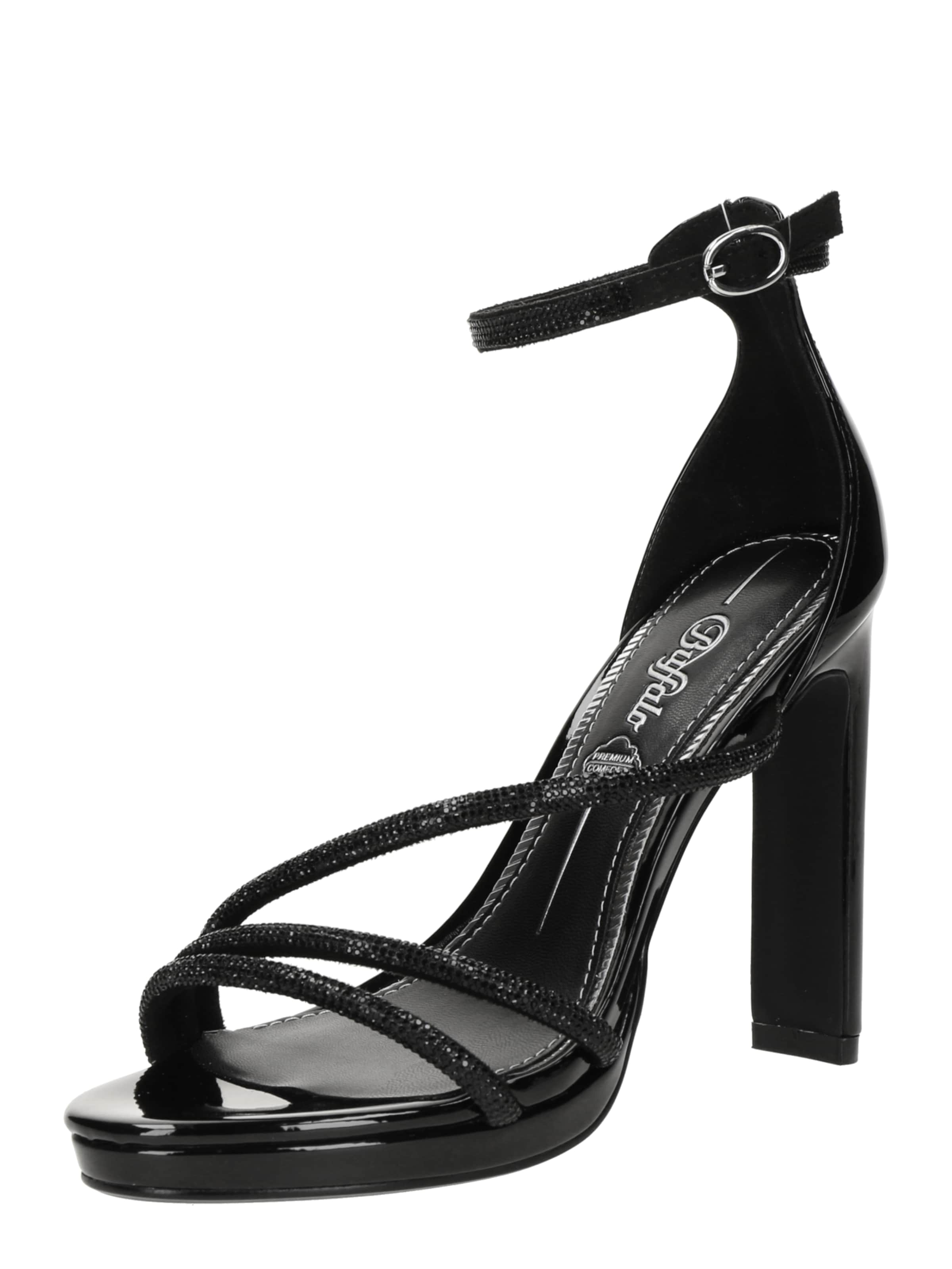 BUFFALO Strap sandal in Black: front
