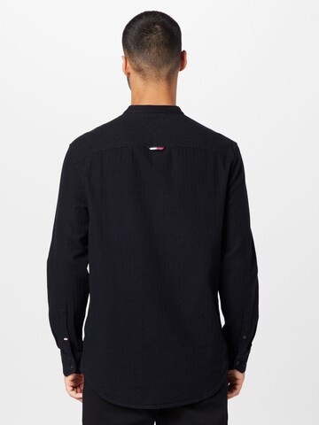 Tommy Jeans Regular fit Button Up Shirt in Black