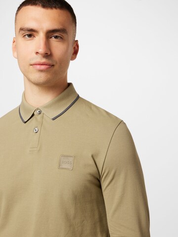 BOSS Orange Poloshirt 'Passertiplong' in Grün