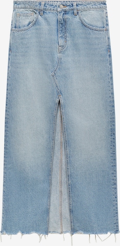 Fustă 'Amaia' de la MANGO pe albastru: față