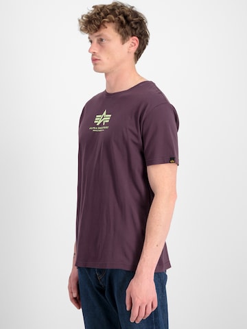 ALPHA INDUSTRIES Tričko – fialová: přední strana