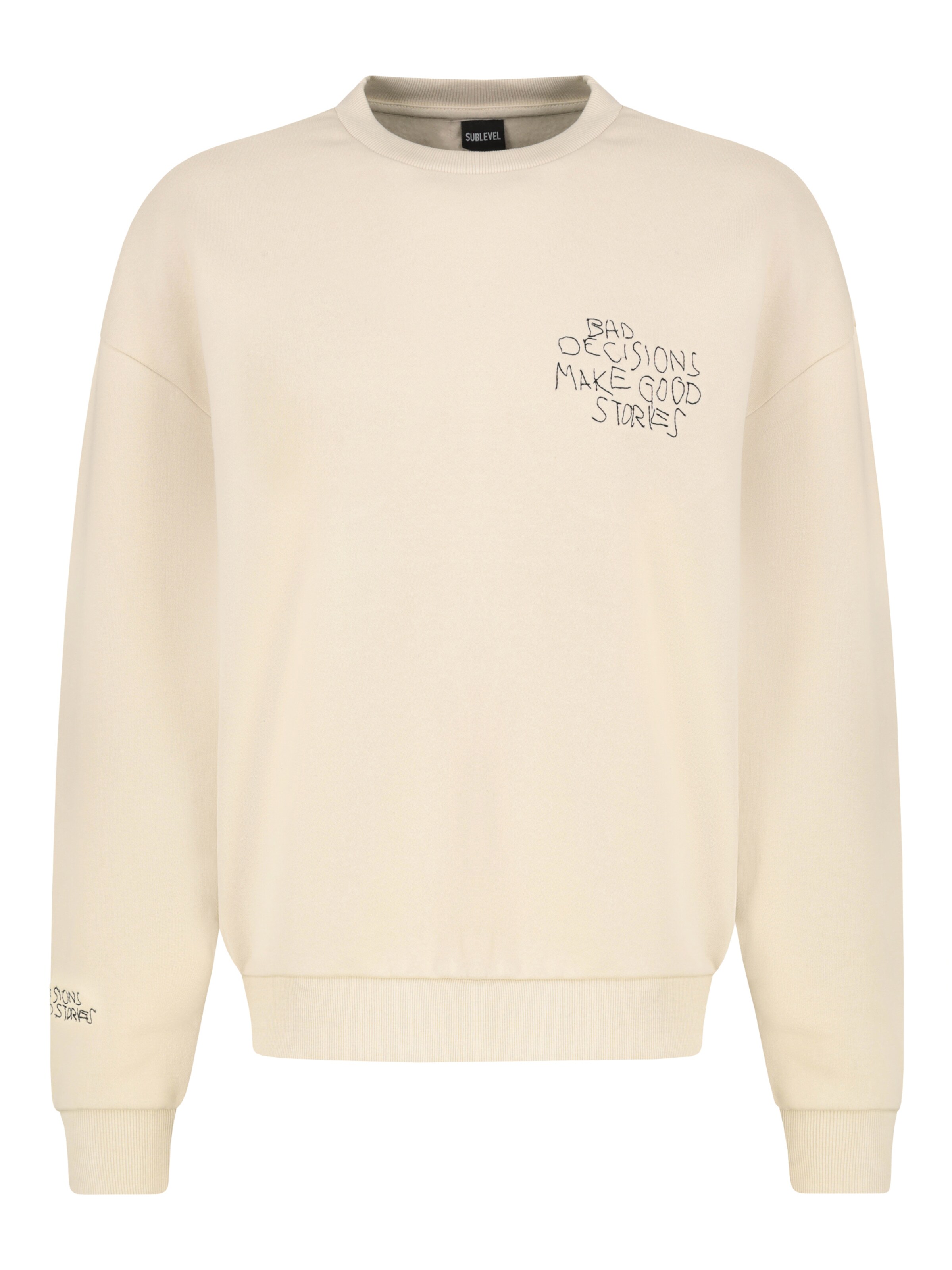Sublevel Sweatshirt in Beige: voorkant