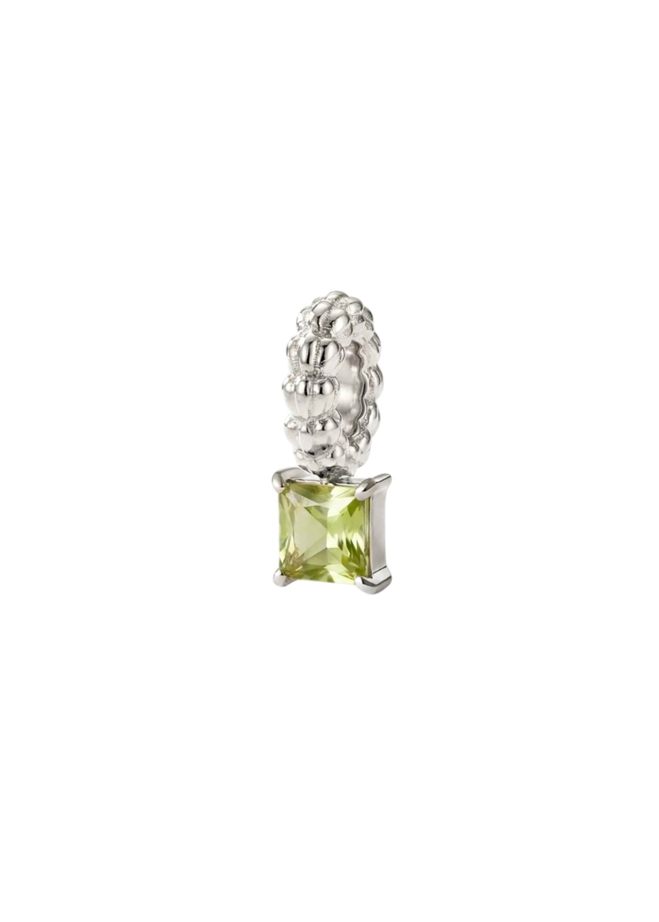 Ciondolo 'August Peridot' di PURELEI in verde: frontale