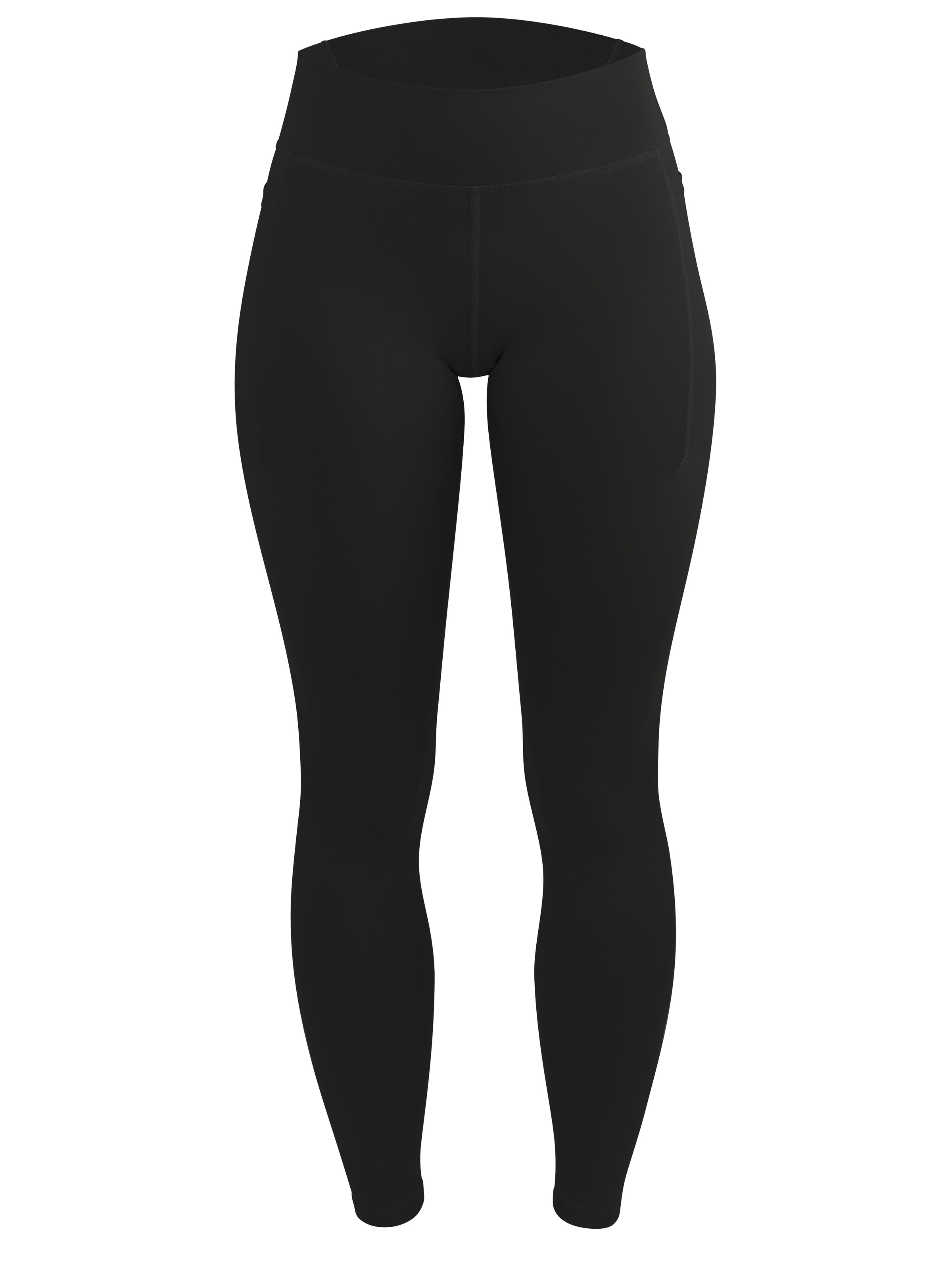 Circle Five Skinny Leggings 'Shapinghose Sportleggings mit Taschen'‌‌‌‌‌‌‌ in Schwarz: Vorderseite